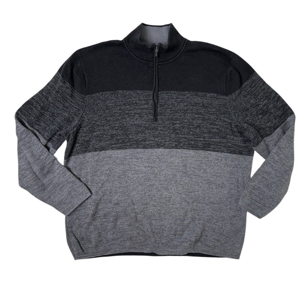 REI Mens Sweater 1/4 Zip Pullover Cotton‎ Tencel Knit Outdoor Travel XXL